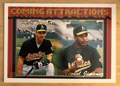 1994 Topps Gold Kurt Abbott Miguel Jimenez Coming Attractions Rookie Athletics