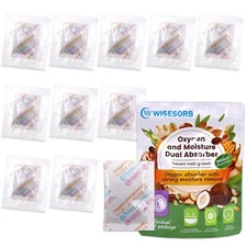 Oxygen Absorbers With Strong Moisture Removal for Long Term Food Storage