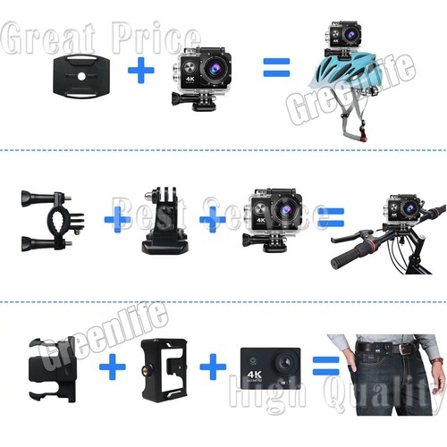 Mini Vidéo Caméra d'action étanche de sport sous-marine Ultra HD 4K 25fps wifi - Photo 17/22