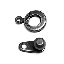 8mm Gunmetal Plated Ball and Socket Clasps (6/pkg.), High Quality Snap Clasps
