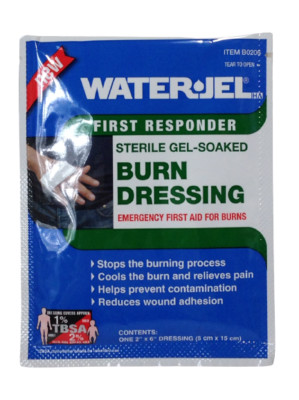 Water Jel Sterile Burn Dressings 2'' x 6''
