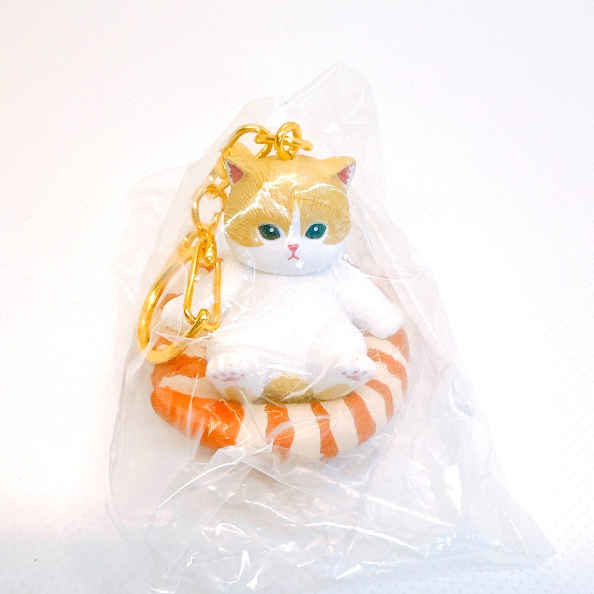 Set of 5 Mofusand Ebi Nyan Shrimp Cat Figure Keychain Ring Kitan