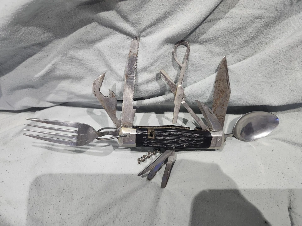 Cuchillo vintage HOBO-CAMP de 11 funciones/de colección de los años 70 Foto 2 de 4