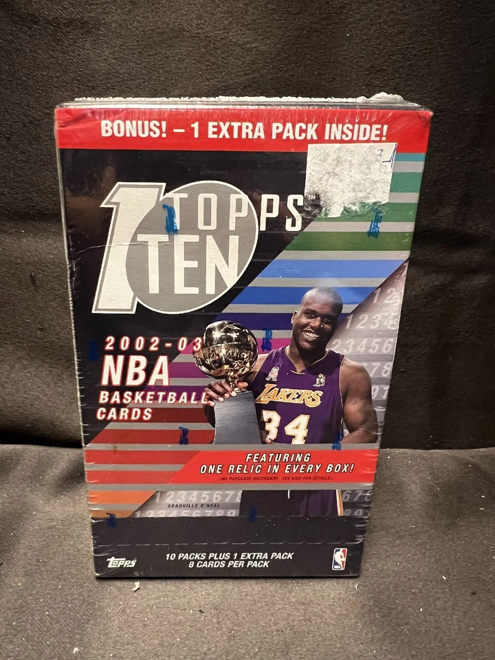 2002-03 Topps Ten NBA Basketball Cards BRAND NEW Sealed Box - 1 #* - Image 3 of 4