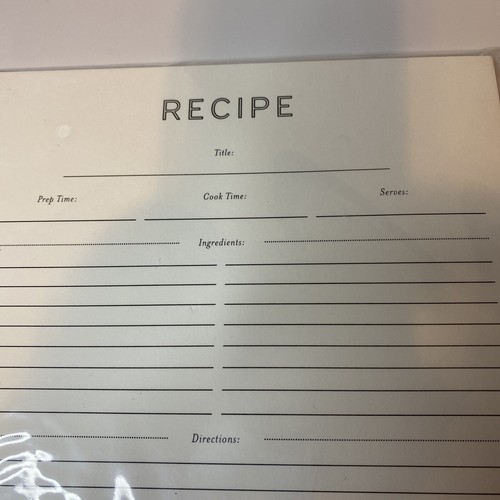 Jot & Mark 30 Recipe Pages 8.5” x 12”Midnight Floral Expansion Pack 2 Sided NEW - Picture 2 of 5