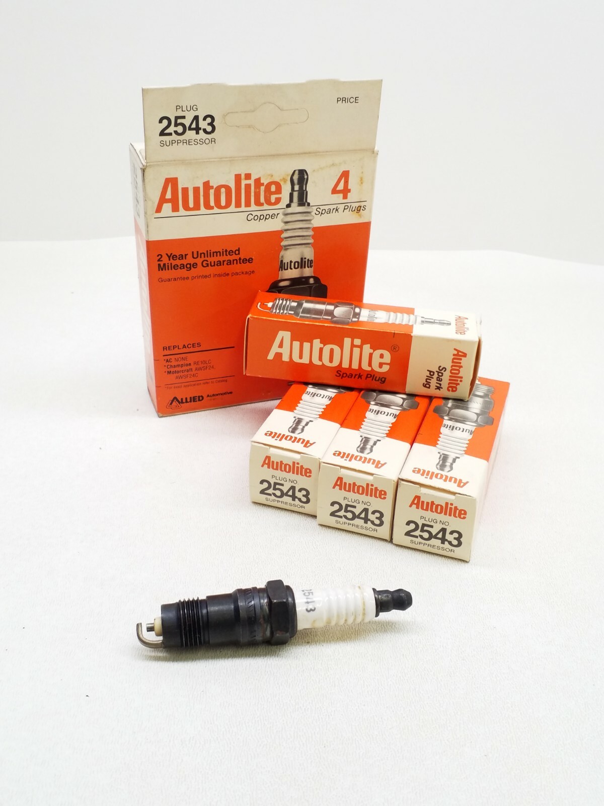 2543 Autolite Copper Ignition Spark Plugs - Qty. 4 Pieces