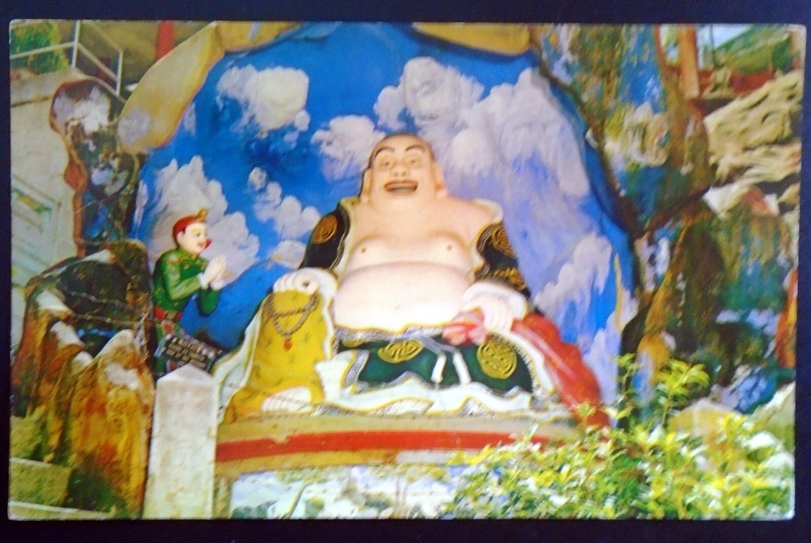 Vibrant 8782 Giant Laughing Buddha at Hong Kong's Tiger Balm Garden