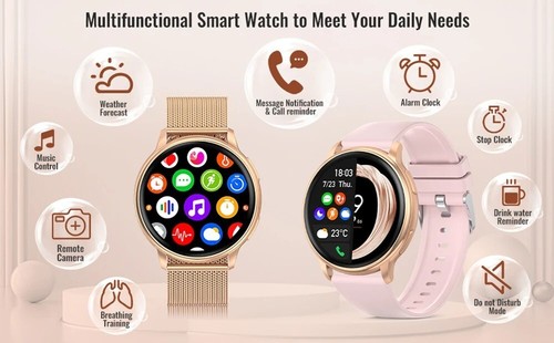 MEVADEN Y22 Smart Watch Bluetooth Call Fitness Tracker Men & Women iOS Androids - Picture 5 of 12