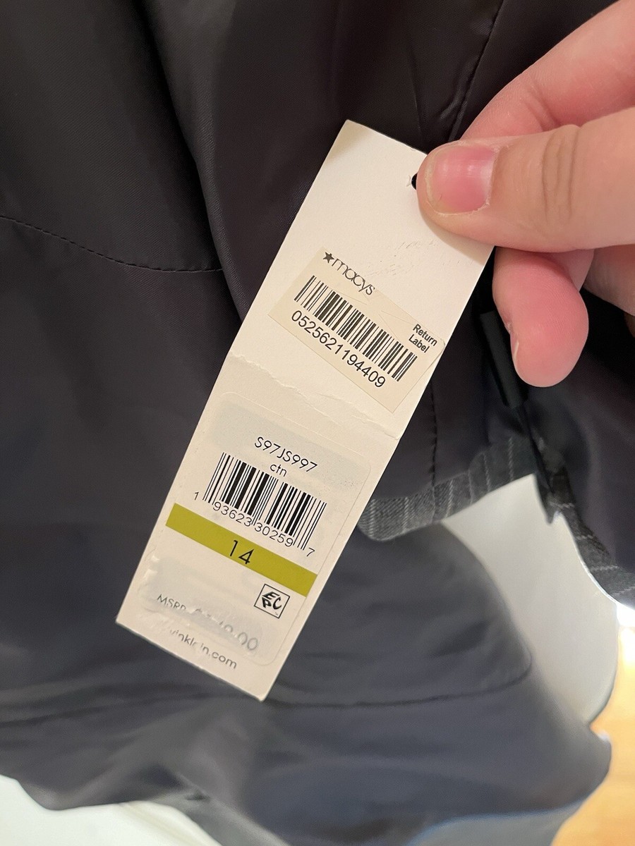 は NWT Calvin Klein Pinstripe Grey Blazer Jacket Women's Size 14 | eBay