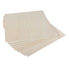 10pcs Module Basswood Plywood Sheets 8x8x1/8'' Wood Pieces F7O6