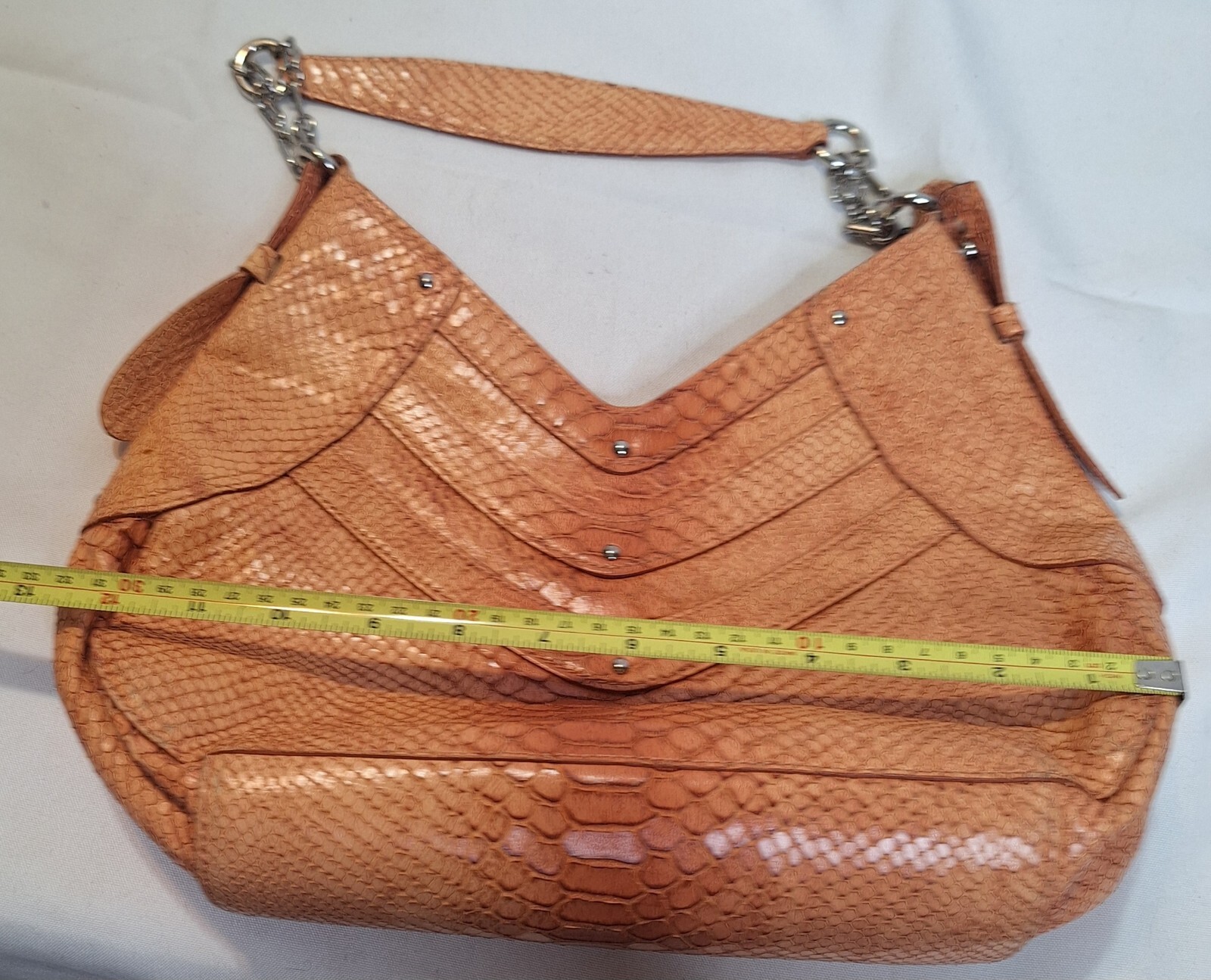 Cole Haan Colehaan Trinity Python Print Bag Leath… - image 5