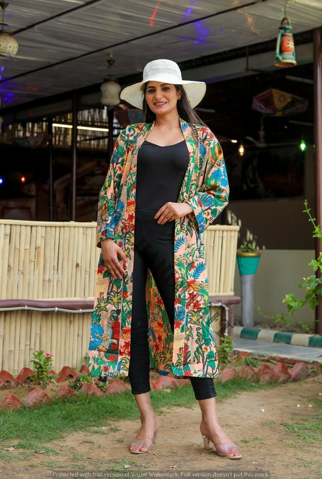 Ropa de dormir y bata albornoz ropa de playa vestido hermoso kimono ropa de noche bohemia