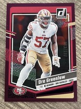 2023 Donruss Football, /109, Dre Greenlaw, Purple, Stat Line Tackles, 49ers