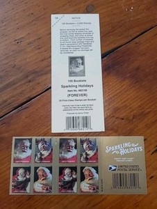 Sparkling Holidays 20 Stamps Book Sheet & Deck Card USPS 2018 #5332-5335 