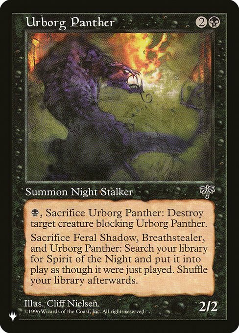 MTG The List Urborg Panther Mirage