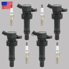 4x Ignition Coils + 4x Spark Plugs For 2011-2019  Hyundai Accent  1.6LL L4