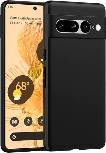 Matte Black Case For Google Pixel 7 TPU Silicone Back Protective Cover - 第 1/1 張圖片