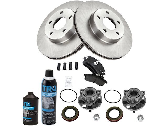 Front Brake Pad and Rotor and Wheel Hub Kit fits Chevy Corsica 1992-1995 28BXMH