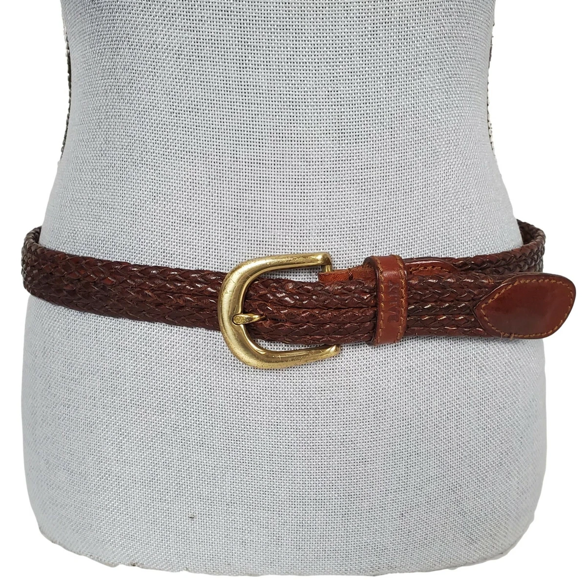 Tumbled italian leather clearance belt