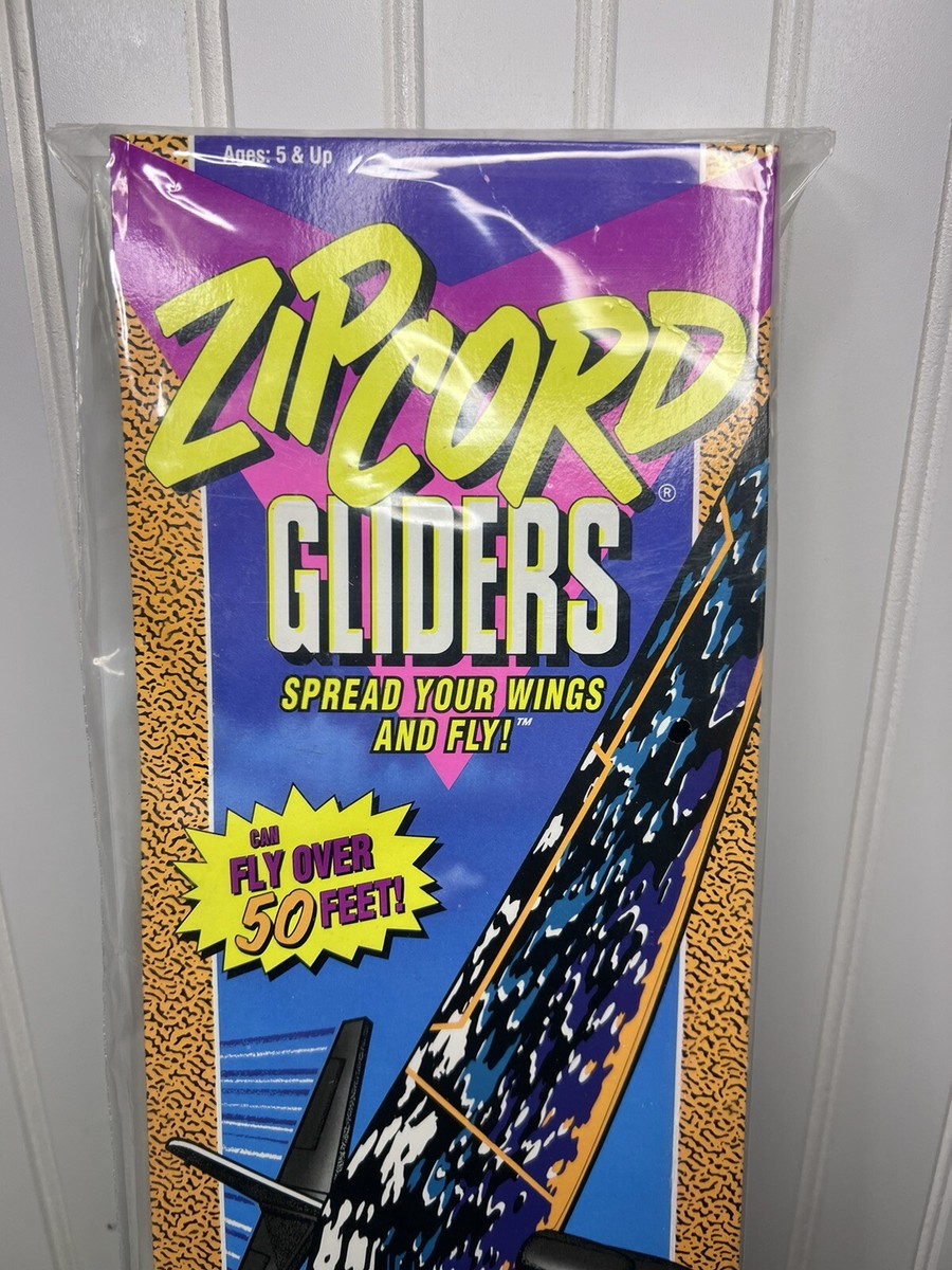 Jouet ancien vintage retro Hasbro 1990 Zipcord gliders avion neuf mint