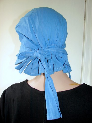 GORRO DE SOL ANTIGUO ALGODÓN AZUL PRADERA / GORRO POKE y1-d - Imagen 3 de 5
