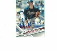MATT WISLER SIGNED IP SERIES 2 TOPPS #420 2017 ATLANTA BRAVES AUTO