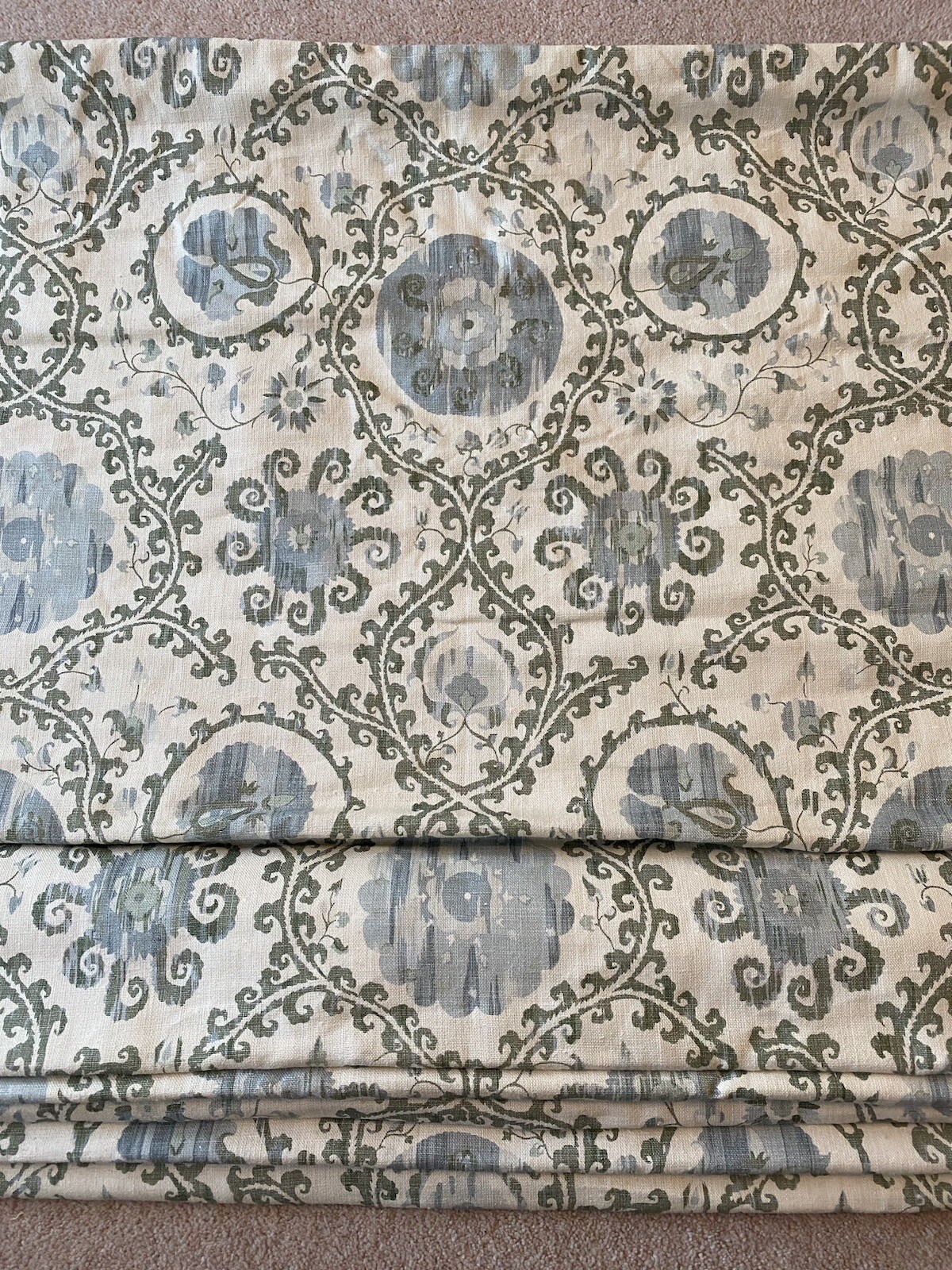 100% Leinen Bespoke Luxus Interlined Gefüttert 2,5 M Lang 3,05 M Breit