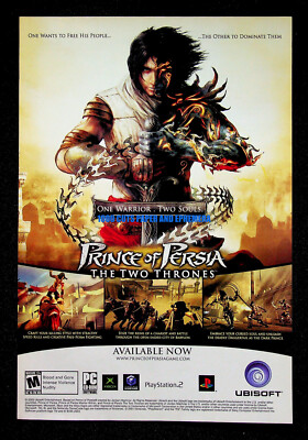 Ubisoft Collection Poster Prince of Persia the Two Thrones Ubisoft Game 2006 Print Magazine Ad ...