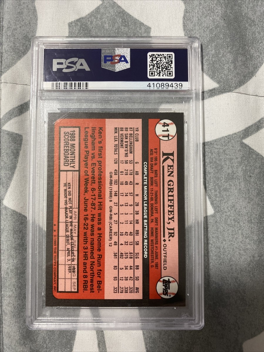 1989 Ken Griffey Jr. Topps Traded ROOKIE CARD PSA 9 Mint | eBay