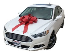 30" Big Car Bow w/ Supreme Hold Suction Cup - Won't Scratch - Stronger Hold