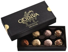 GODIVA Signature Chocolate Truffles Gift Box 8 pc - 106 g/3.7 oz
