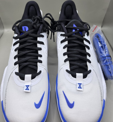 Nike PlayStation x PG 5 Low Top Mesh Men's Sneakers White Blue Black CW3144-100