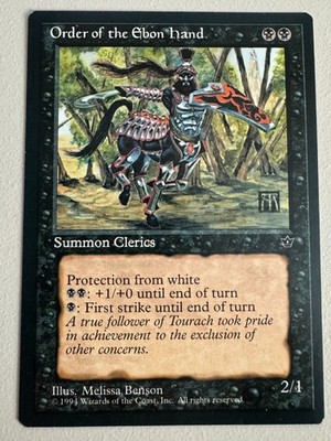 Order of the Ebon Hand  MTG  - Fallen Empires - Englisch  1994 NM/EX Version 1