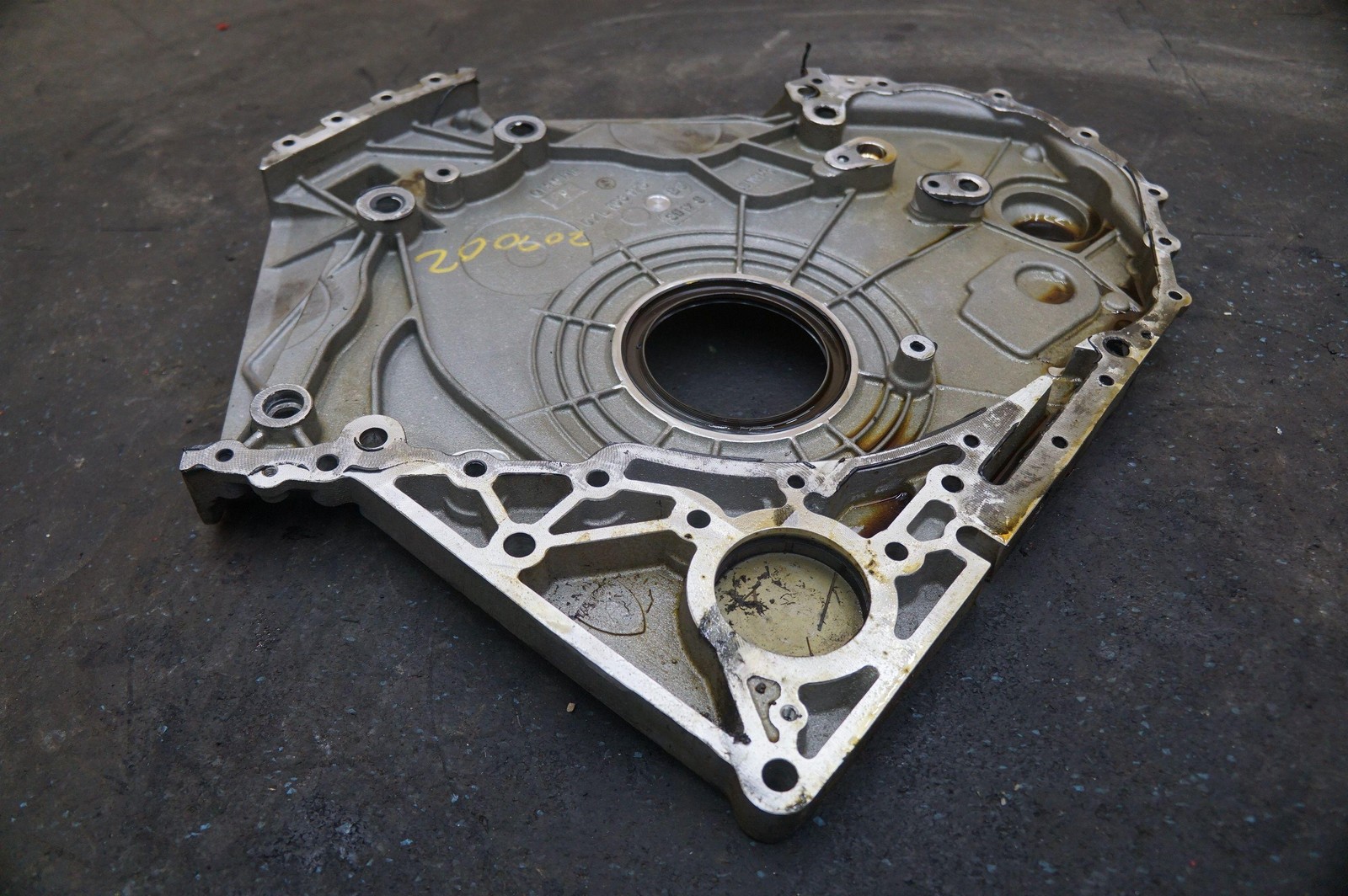 5.2l V10 Engine Timing Chain Cover Plate 07L103173 OEM Audi R8 Lms Gt4 2018