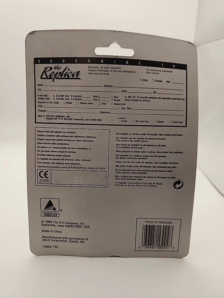 Tractor ERTL 1999 Farm Show Edition Agco-White 6175 Foto 3 de 3