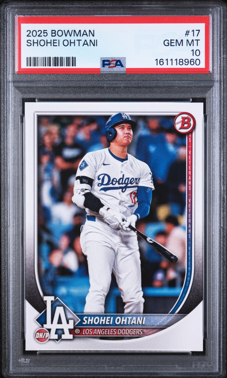 2025 BOWMAN #17 SHOHEI OHTANI PSA 10
