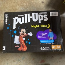 Pull-Ups Night-Time Disposable Training Pants - Boys' - 3T-4T - 60 CT