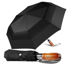 Large Folding Golf Umbrella - Compact Mens Umbrellas Travel Rain and Windproo...