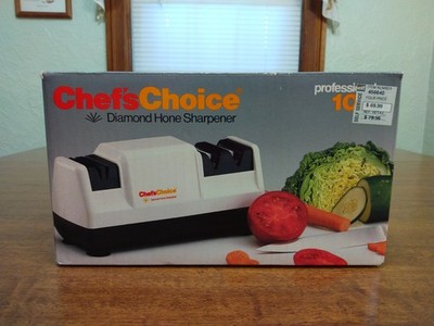 Chef s Choice Diamond Hone 100 Electric Knife Sharpener Works Great Manual Box
