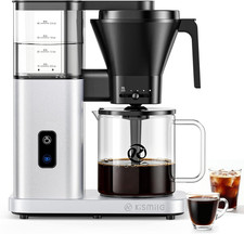 8-Cup Drip Coffee Maker,Automatic Pour over Coffee Machine,Portable Stainless St