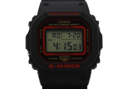 CASIO Watch G SHOCK DIGITAL 5600 SERIES DW 5600KH 1JR Black Resin Men's Kelvin H