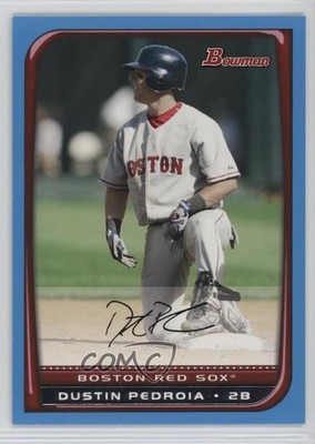 2008 Bowman Blue 299/500 Dustin Pedroia #181 02zw