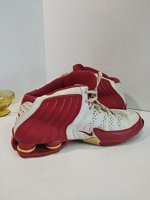 Vintage 2005 Nike Shox Lethal Zoom Flight Red basketball shoes Size Men's 7.5