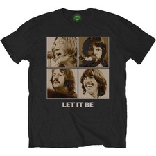 Image of The Beatles T-Shirt: Let It Be Sepia OFFICIAL NEW