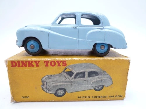 VINTAGE DINKY TOYS 40J AUSTIN SOMERSET SALOON IN ORIGINAL PART BOX 1953