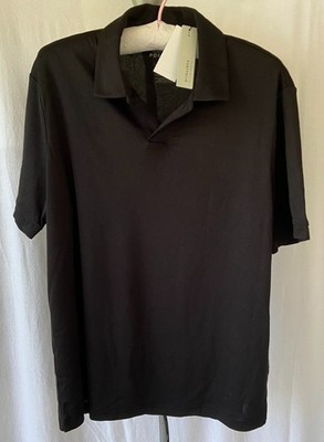NWT Perry Ellis Portfolio Short Sleeve Polo Shirt - Men's Size M - Black