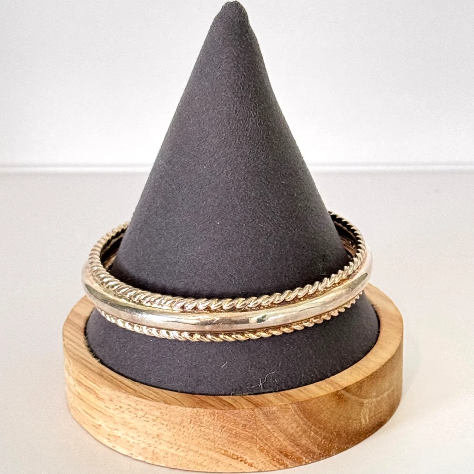 Brazalete Brazalete Premier Designs Diseño Cuerda Decorativo Plateado Foto 2 de 4