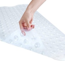 Bath and Shower Safety Mats 40x16 inch, Non Slip with Suction Cups for Bathroom