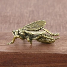 Brass Bee Figurine Small Statue Home Ornament Animal Figurines Gift
