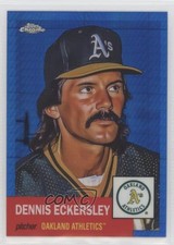 2022 Chrome Platinum Anniversary Blue Prism Refractor Dennis Eckersley HOF 0v1l